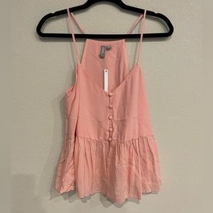 NWT ASOS Button Peplum Cami
